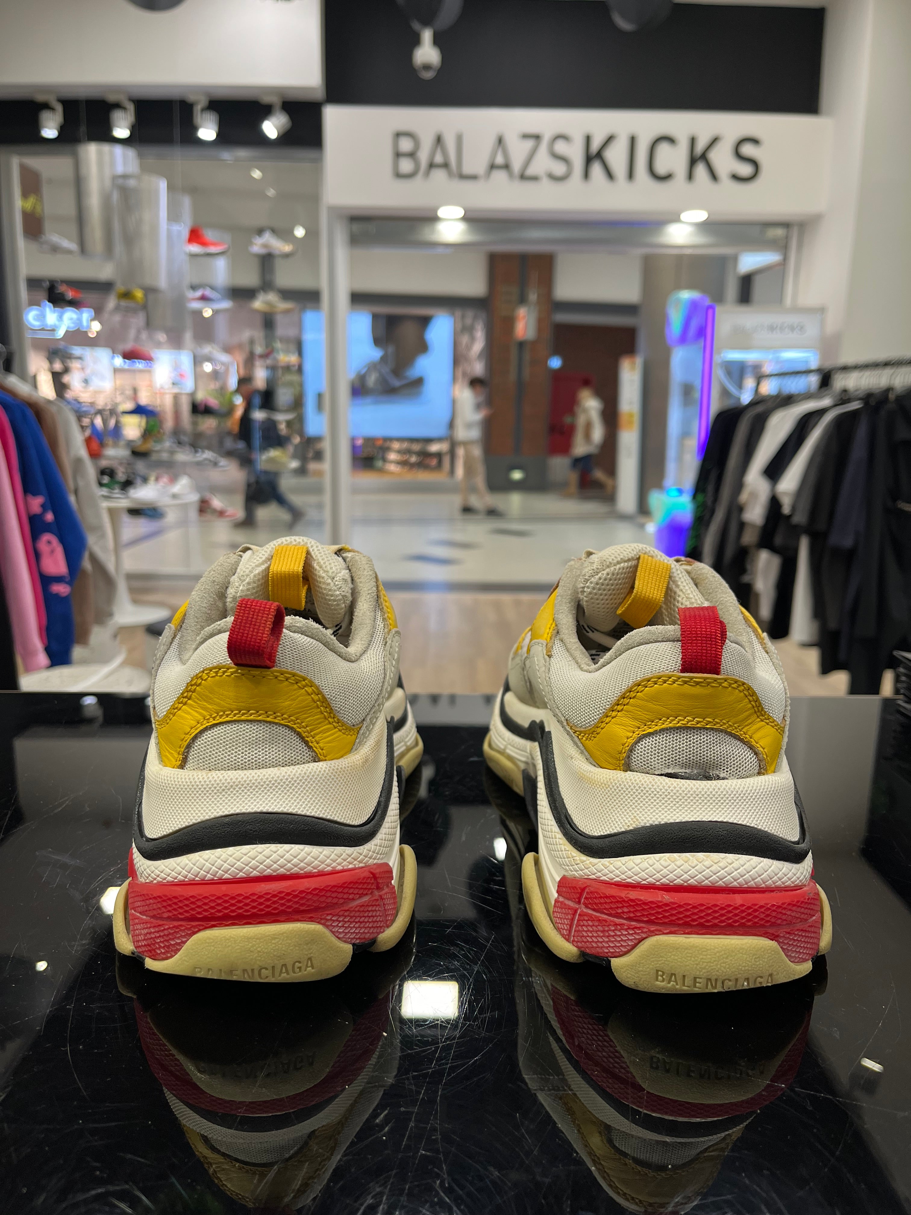 USED - Balenciaga Triple S Yellow Red Beige (38)