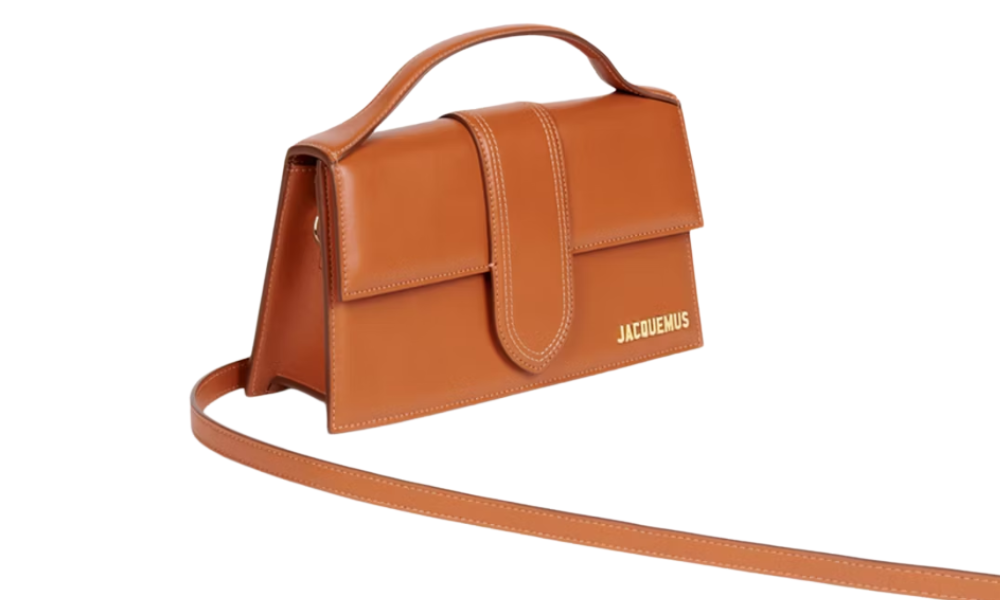 Jacquemus Le Grand Bambino Crossbody Flap Bag Light Brown