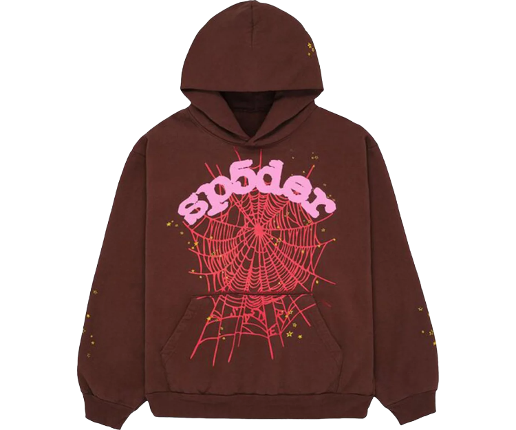 Sp5der Web Hoodie - Brown