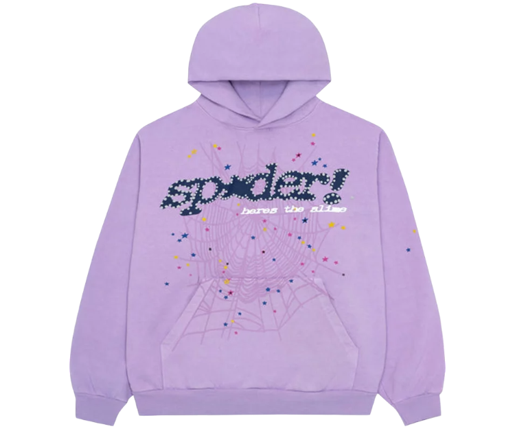 Sp5der Açaí Hoodie 'Purple'