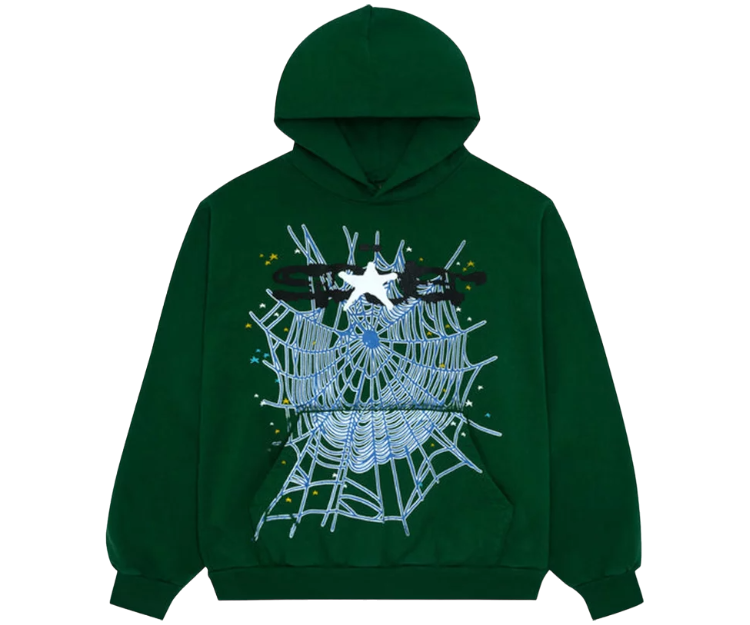 Sp5der Web Hoodie 'Hunter Green'