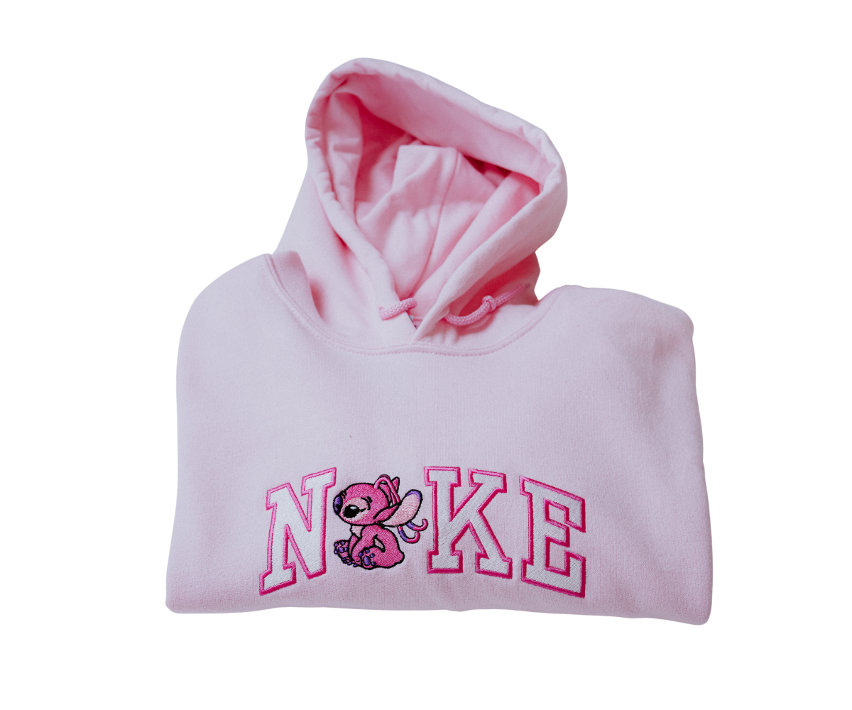 Cuddle Chick - Lilo Stitch Hoodie Pink