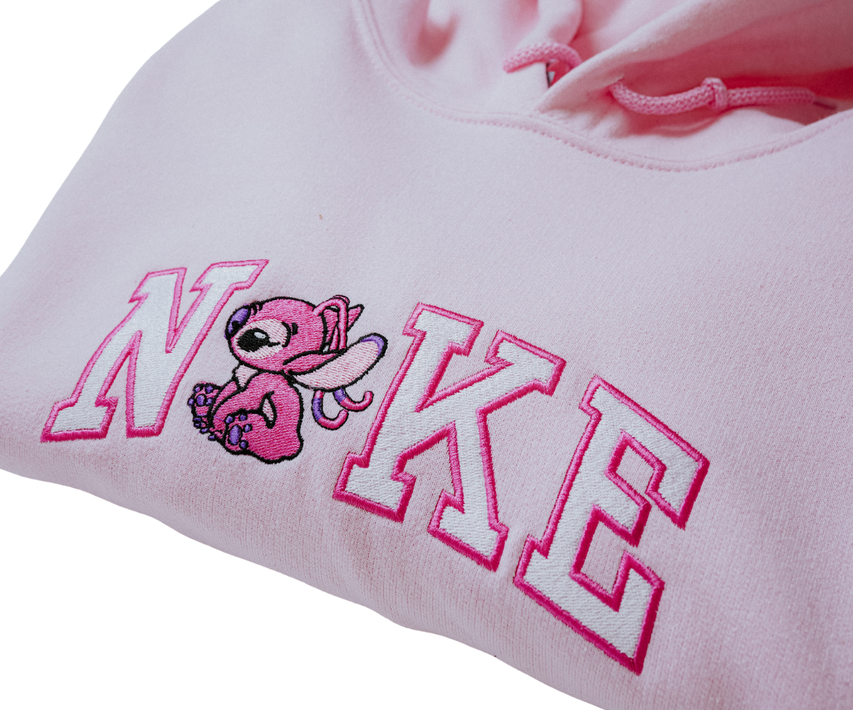 Cuddle Chick - Lilo Stitch Hoodie Pink