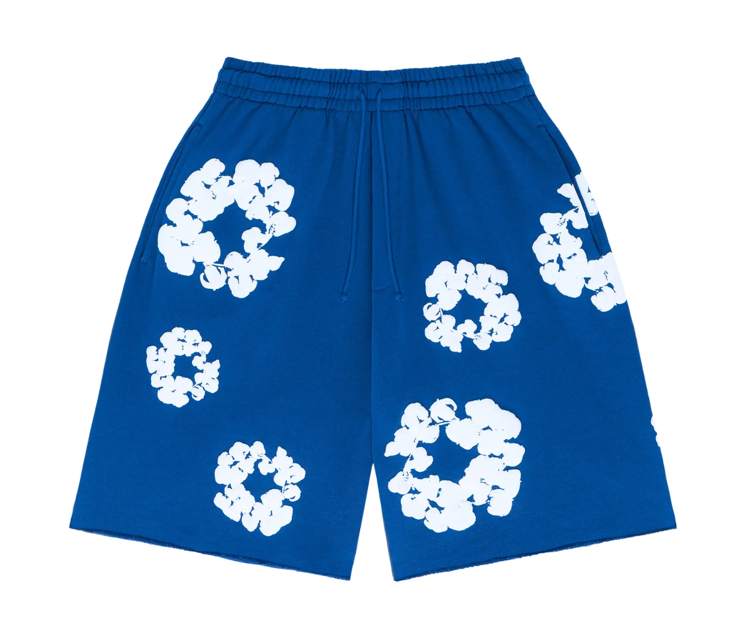 Denim Tears The Cotton Wreath Shorts Royal Blue