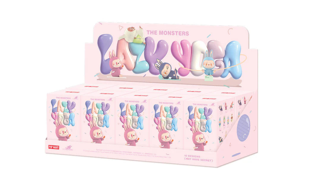 -EREDETI- Pop Mart Labubu The Monsters Lazy Yoga Series Figures