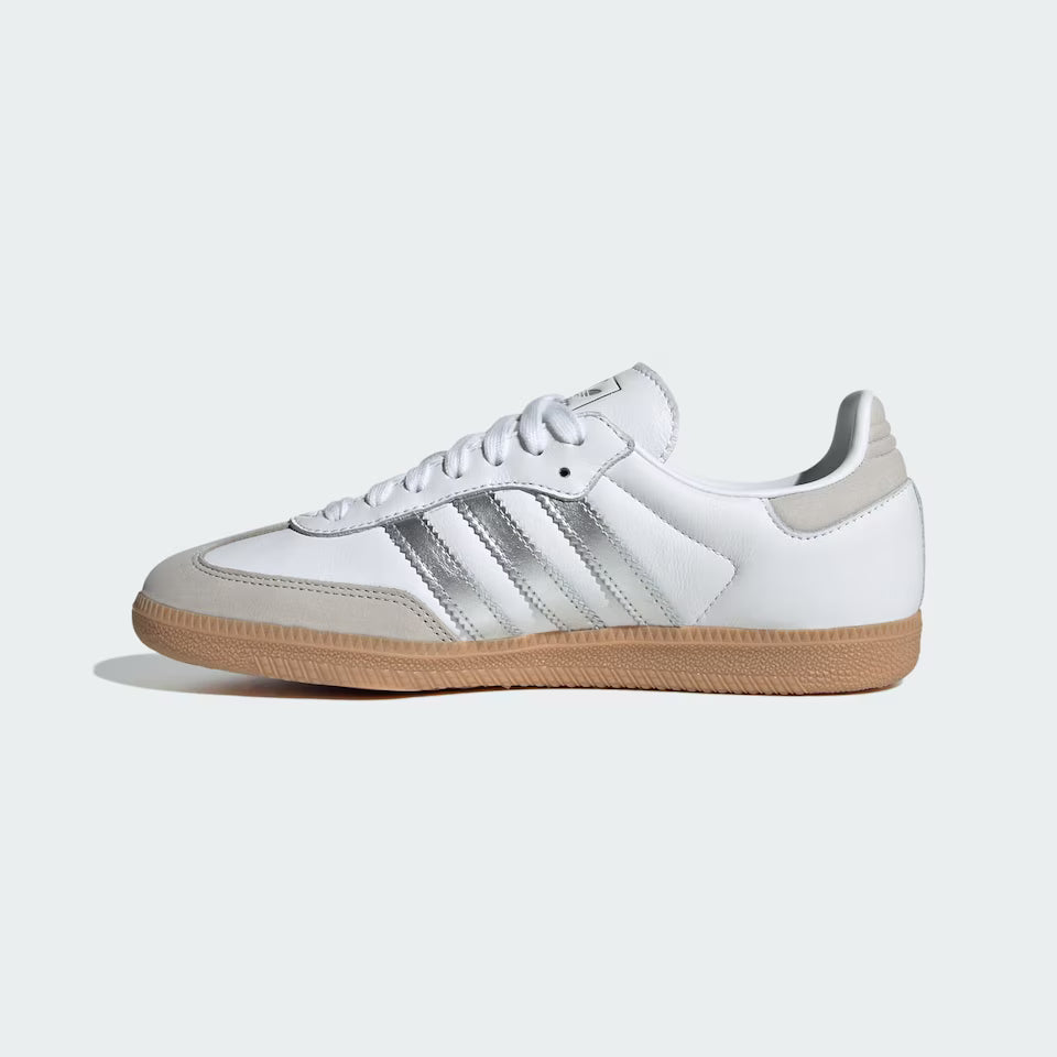 adidas Samba OG White Silver Metallic Grey (Women's)