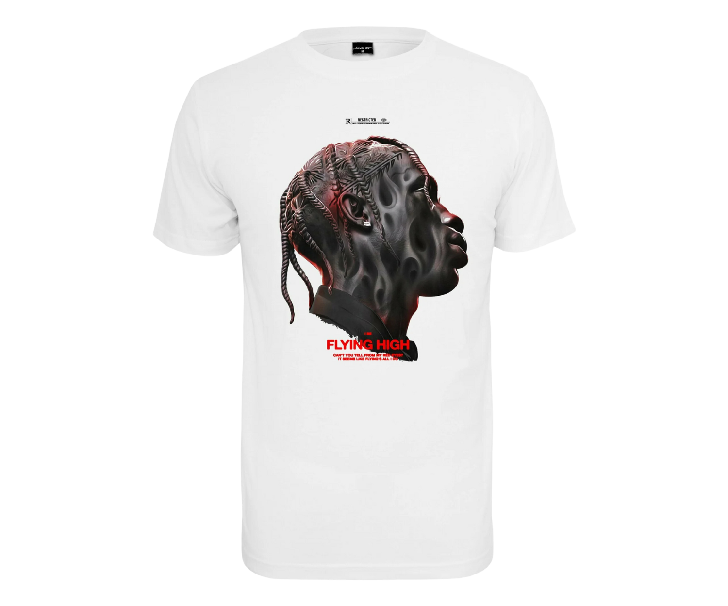 Tricou supradimensionat Flying High Alb