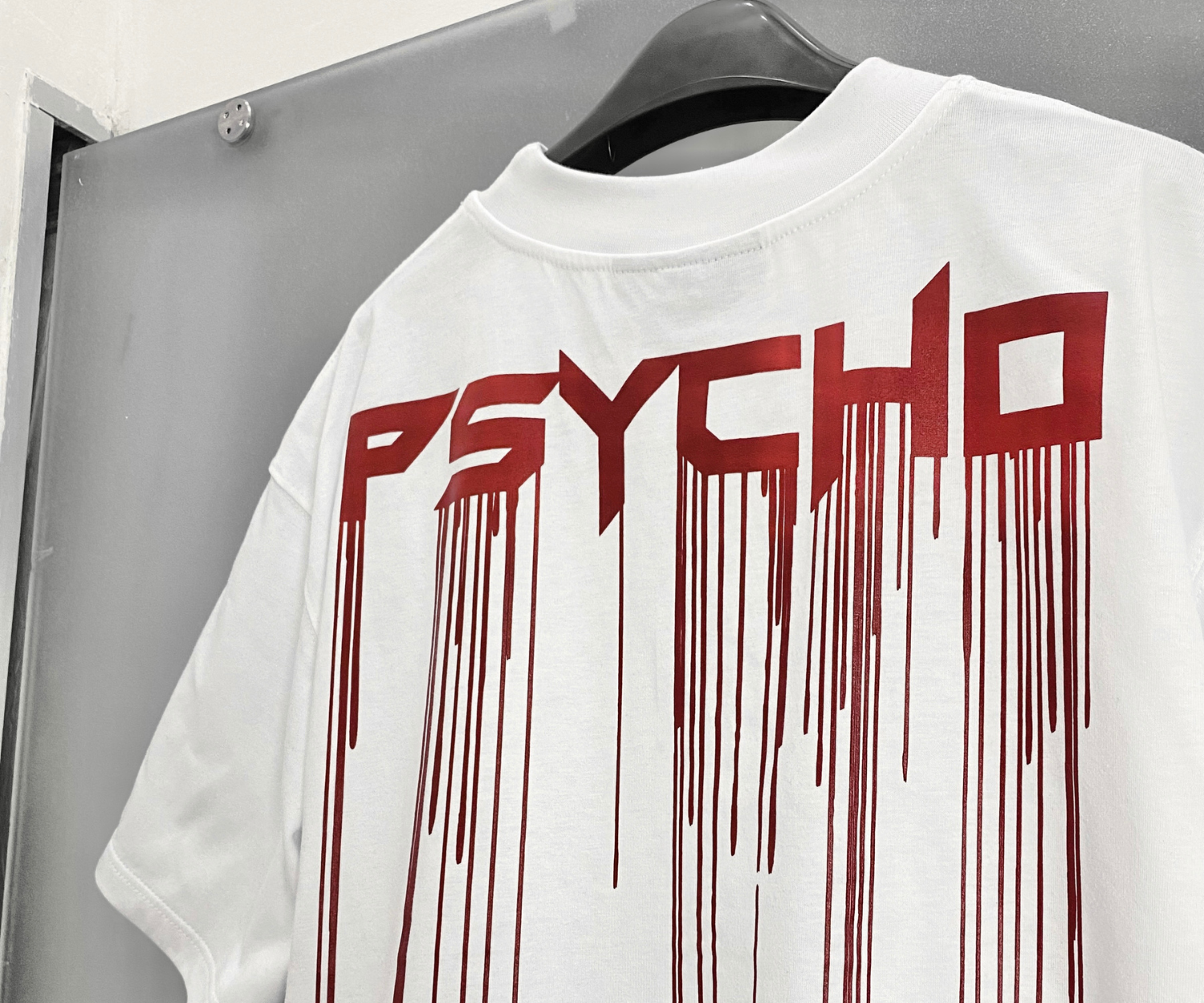Psycho Budapest White Red Drip T-shirt