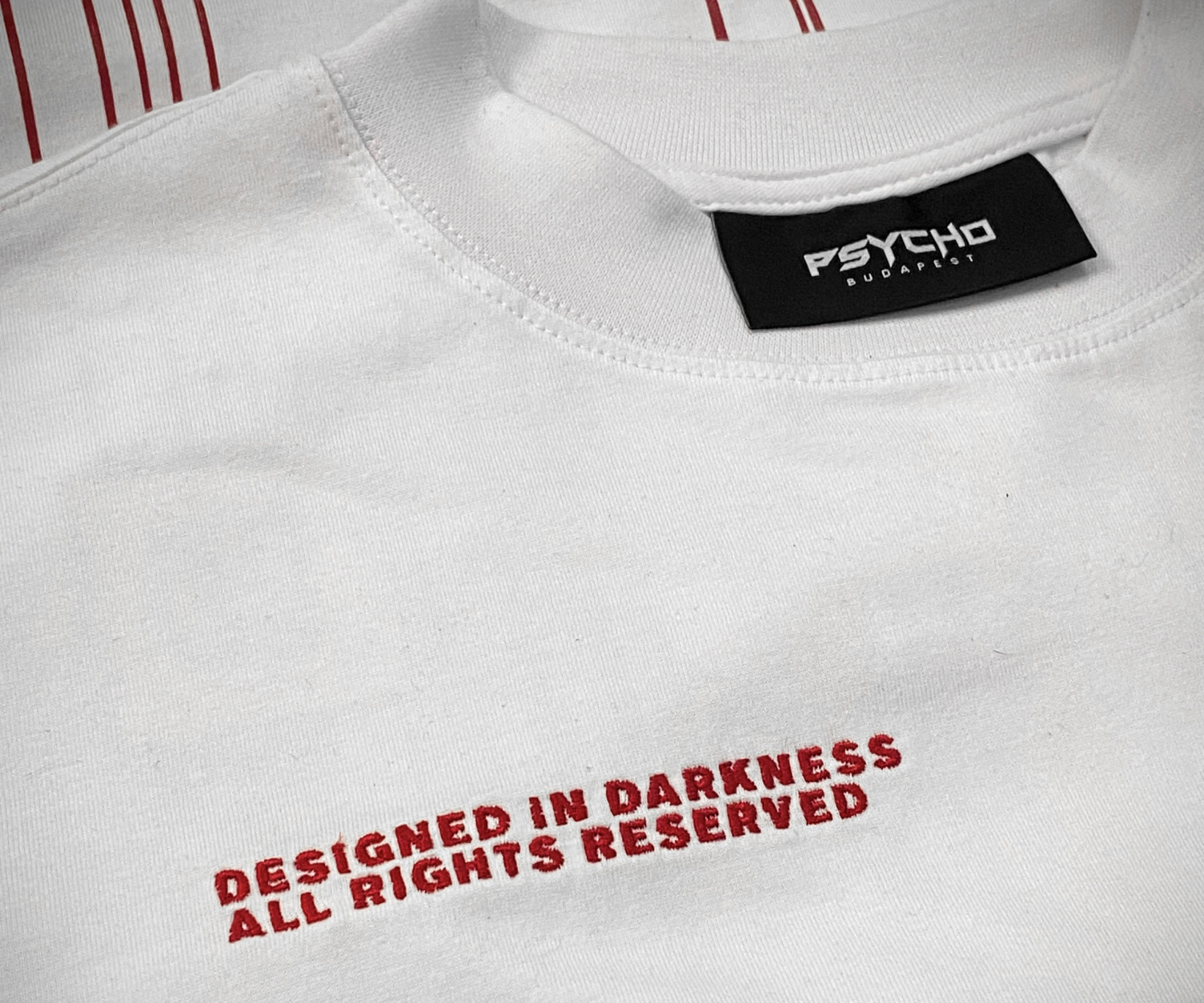 Psycho Budapest White Red Drip T-shirt
