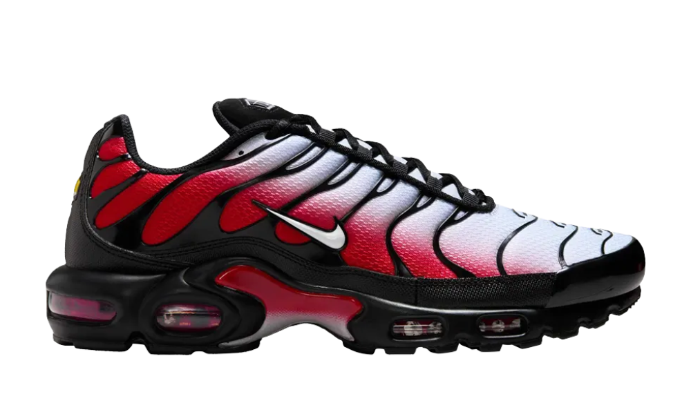 NIKE AIR MAX PLUS Pure Platinum University Red