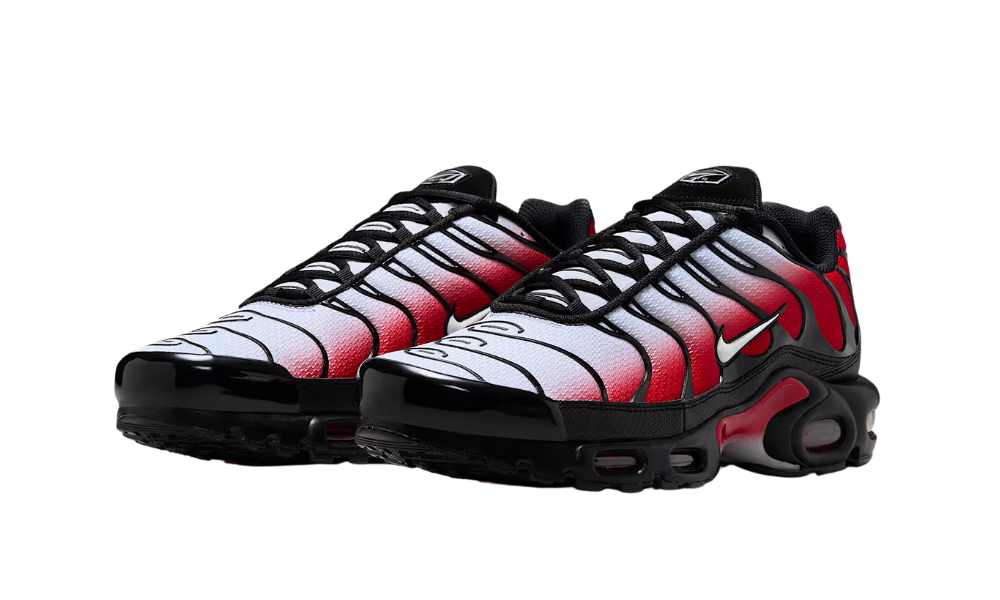 NIKE AIR MAX PLUS Pure Platinum University Red