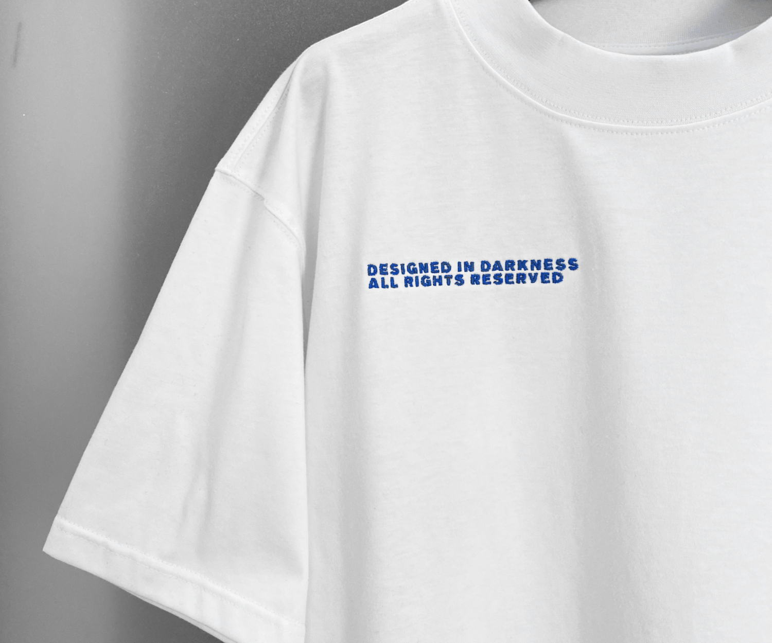 Psycho Budapest White Blue Drip T-shirt