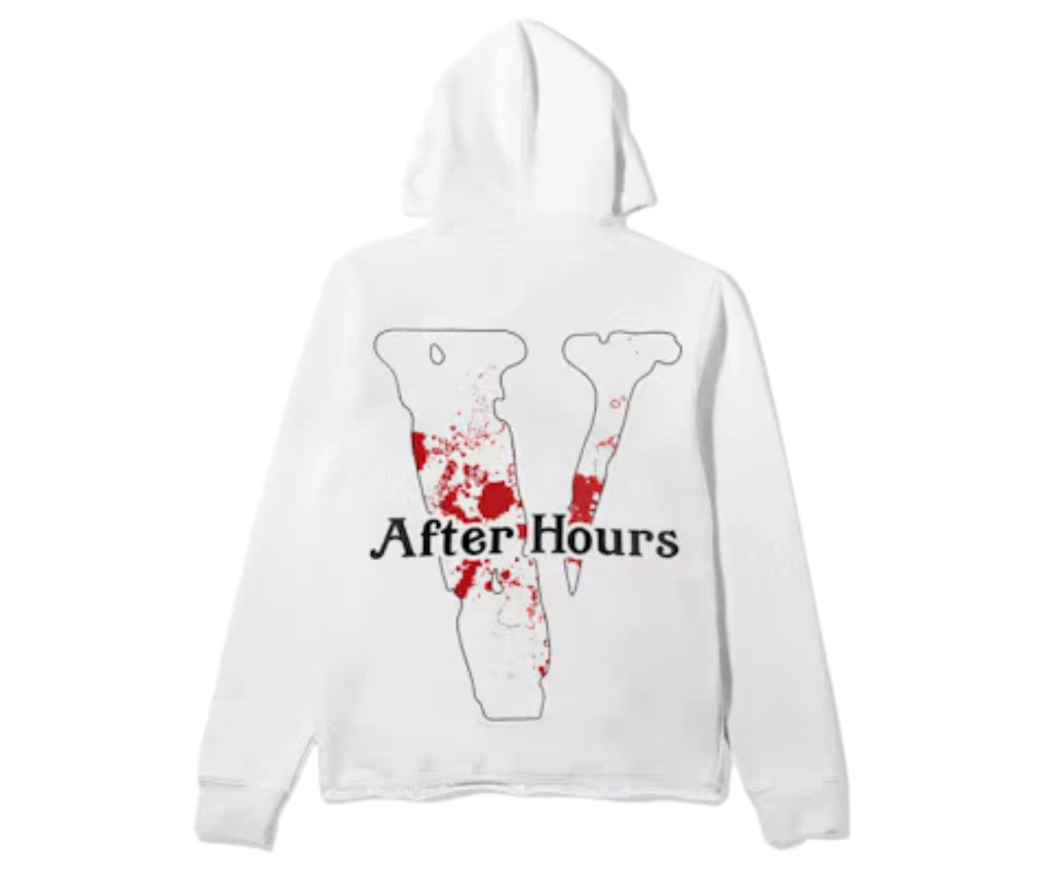 Pulover Hood The Weeknd x Vlone Bat Country, alb