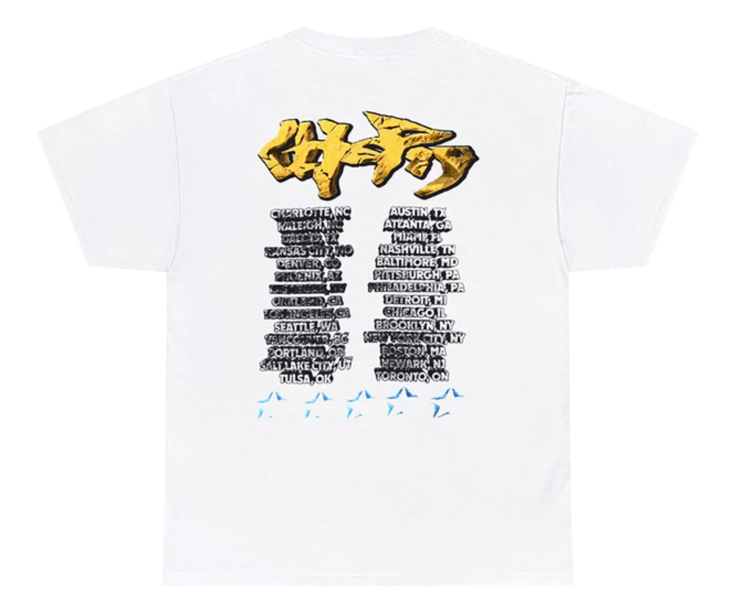 Travis Scott Utopia Tour Skitzo Circus Maximus Tee White