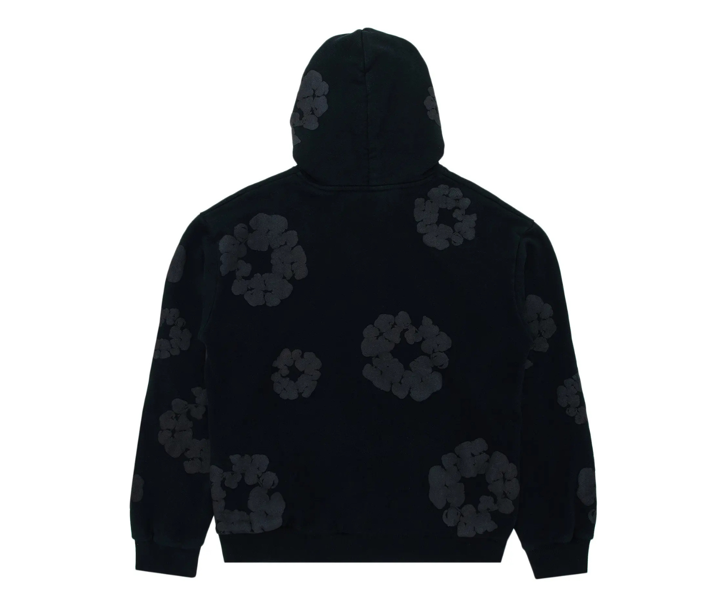 Denim Tears Cotton Wreath Hooded Sweatshirt Black Monochrome