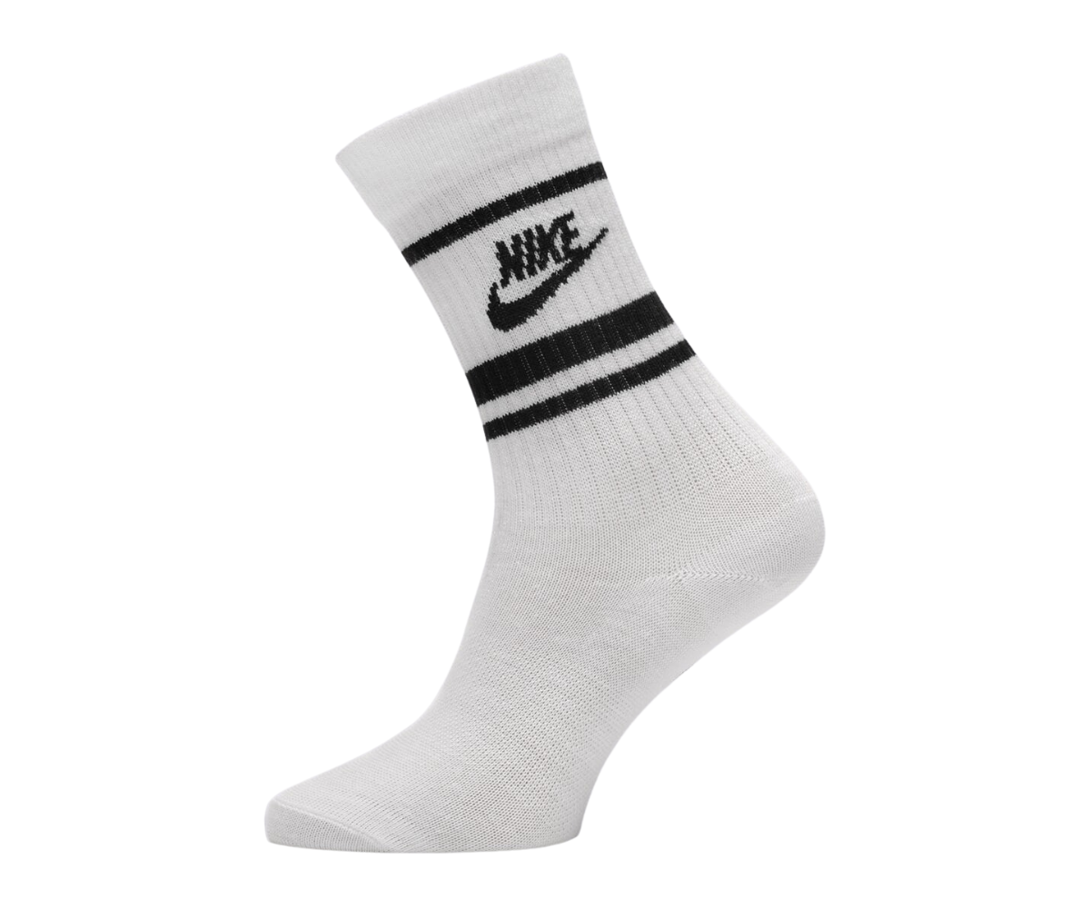 NIKE ESSENTIAL STRIPE SOCKS WHITE (3 PACK)