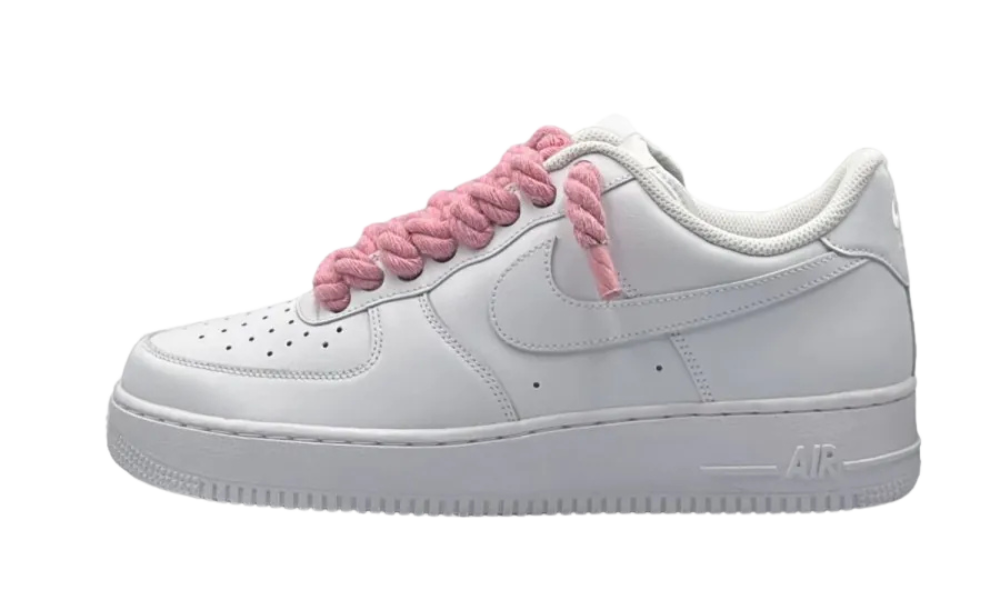 Nike Air Force 1 Chunky Rope Laces Pink