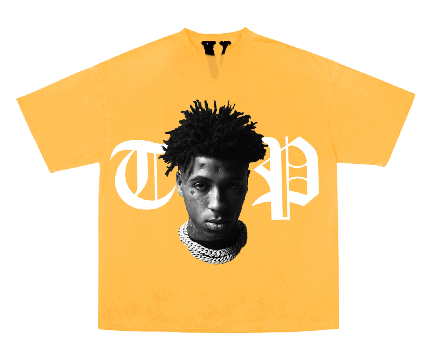 YoungBoy NBA x Vlone Peace Hardly Tee Yellow