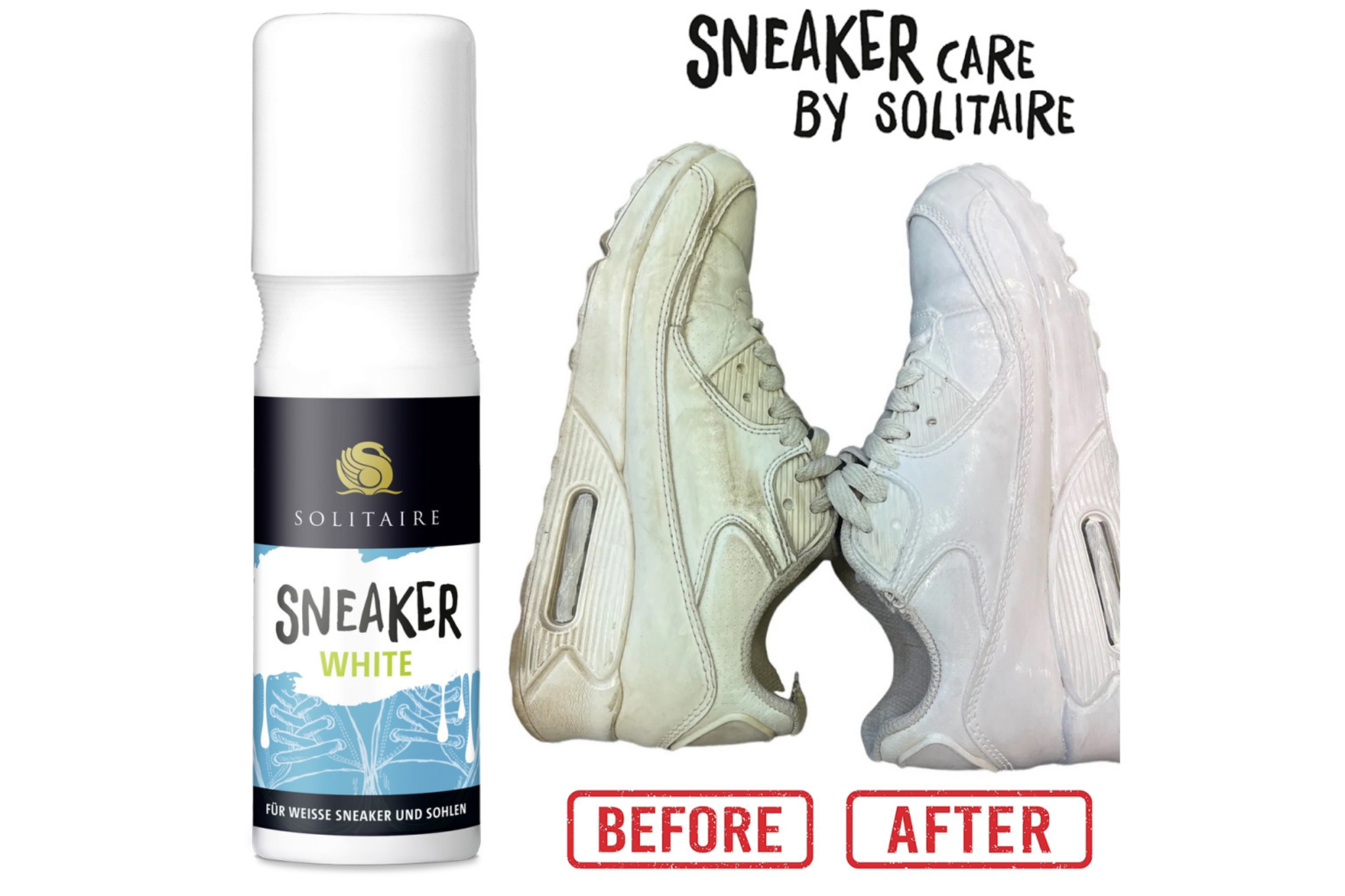 SOLITAIRE SNEAKER ALB-SNEAKERS SUS ȘI TALPA ALBITOR