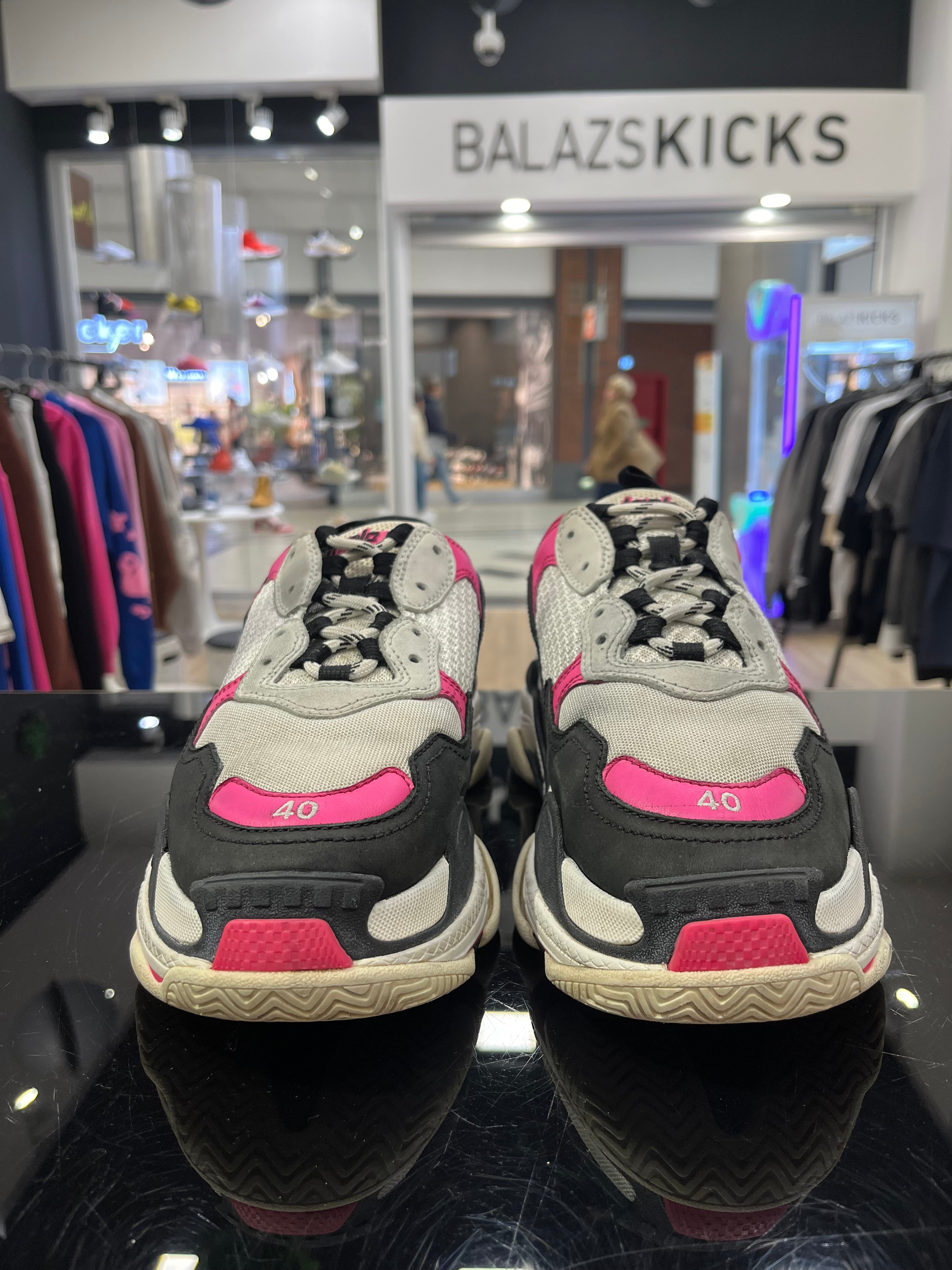 HASZNÁLT - Balenciaga Triple S Pink Black White (40)