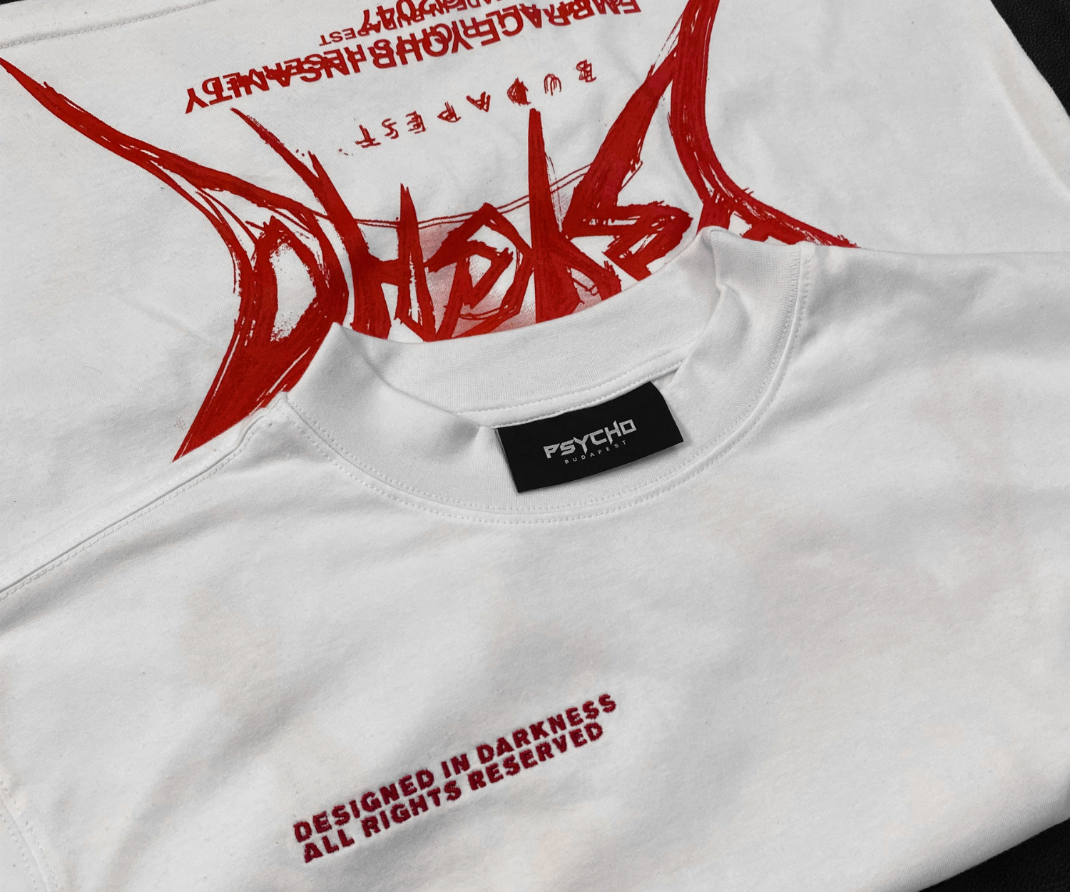 Psycho Budapest Arms White Red T-shirt