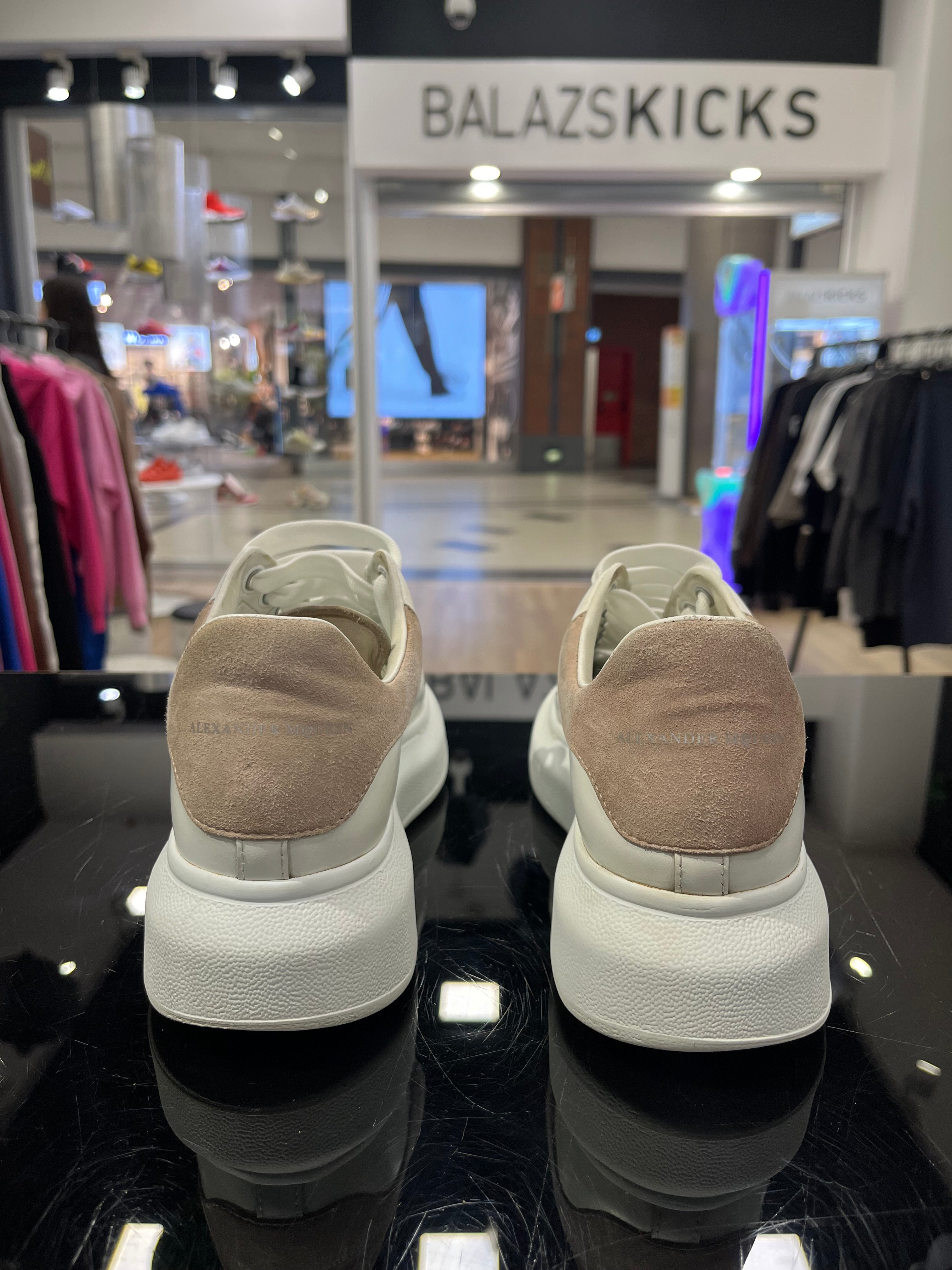 HASZNÁLT - Alexander McQueen White Nude Pink Heel (37 1/2)