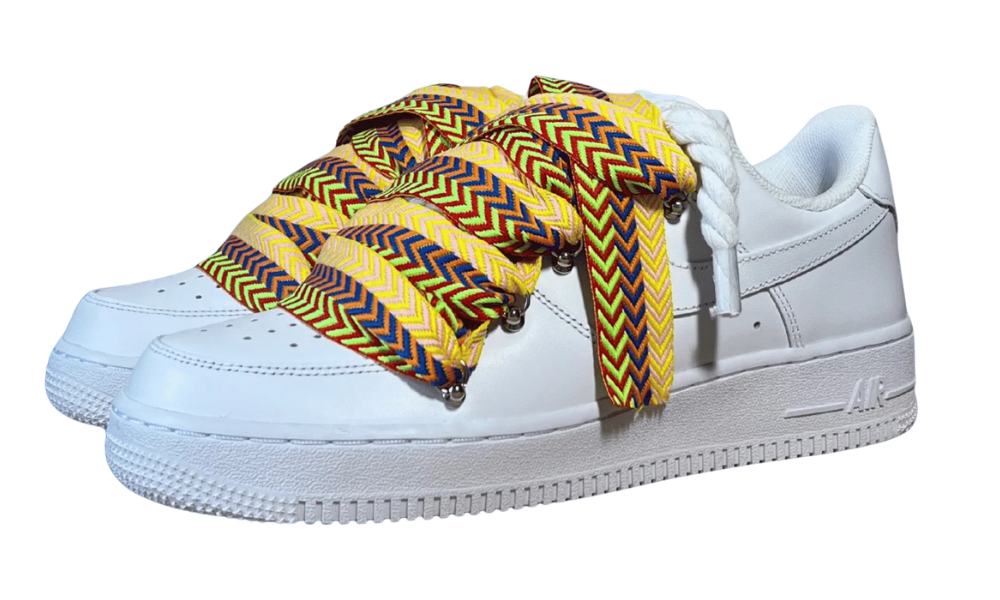 Nike Air Force 1 Lanvin Rope Lace Yellow Blue
