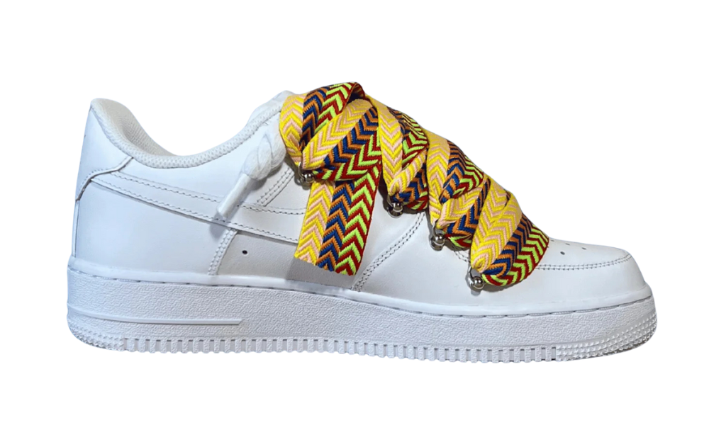Nike Air Force 1 Lanvin Rope Lace Yellow Blue