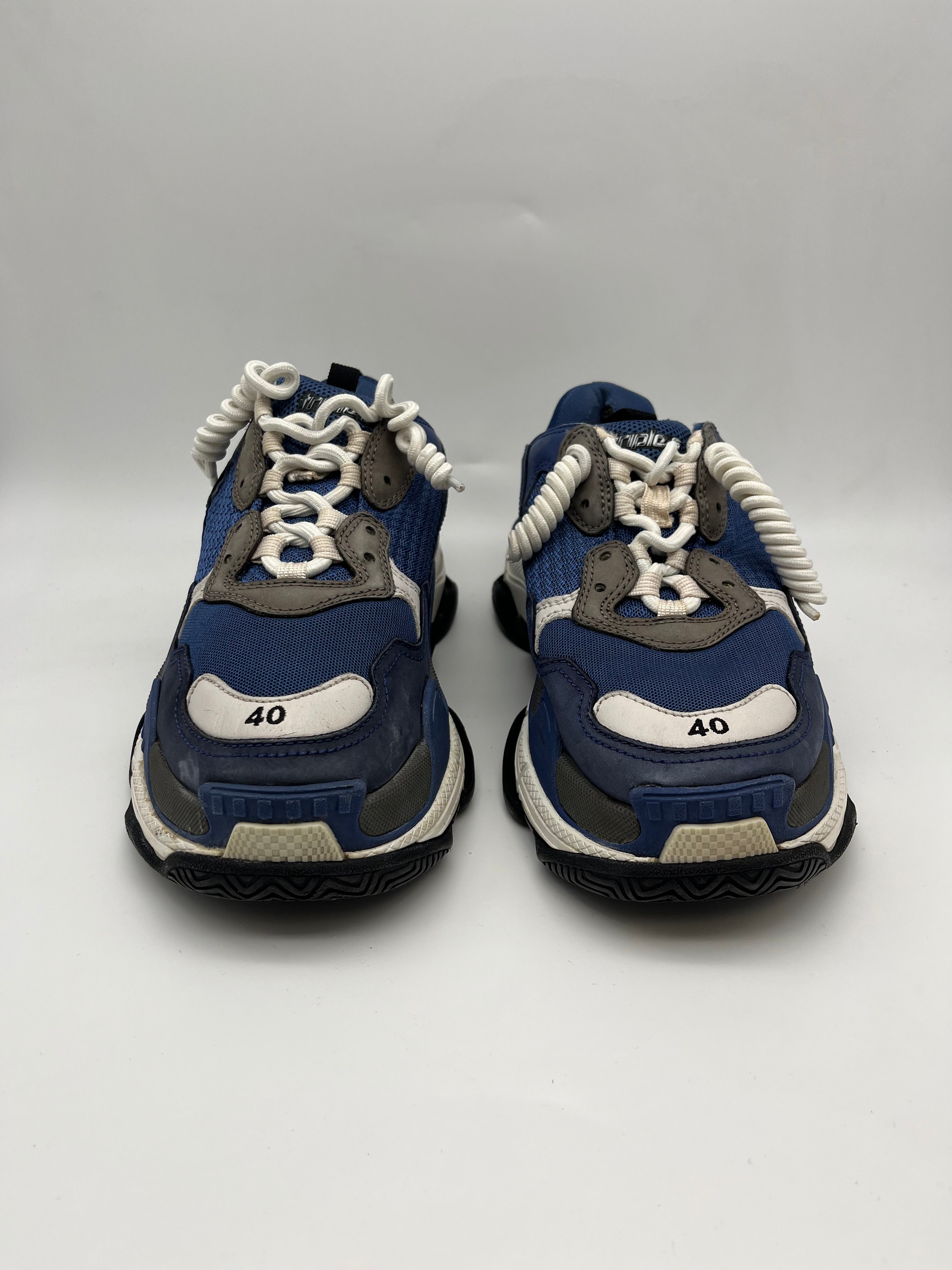 Használt - Balenciaga Triple S Navy Blue (40)