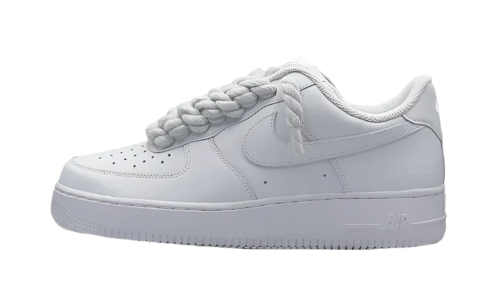 Nike Air Force 1 Chunky Rope Laces White