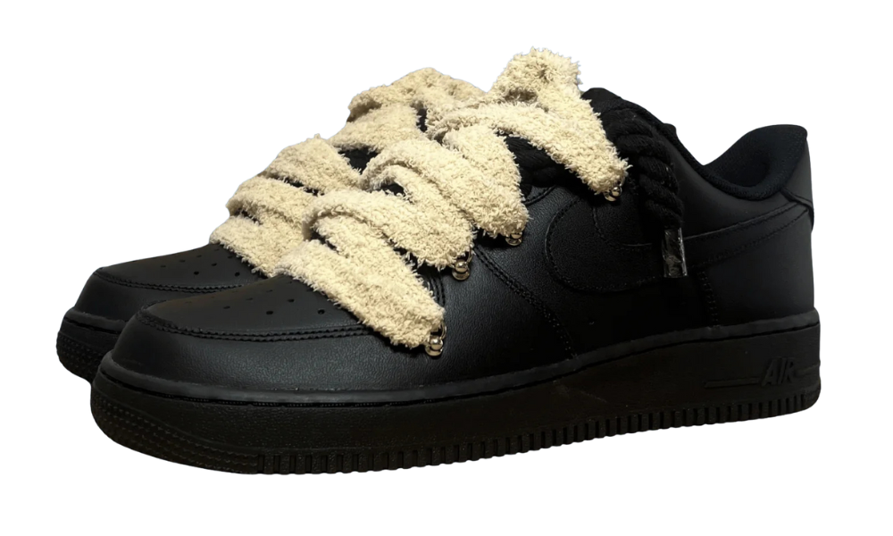 Nike Air Force 1 Black Chimney Cake Cinnamon