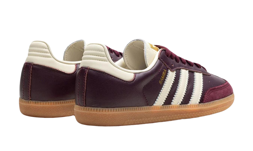 Adidas Samba OG Maroon Gold Metallic