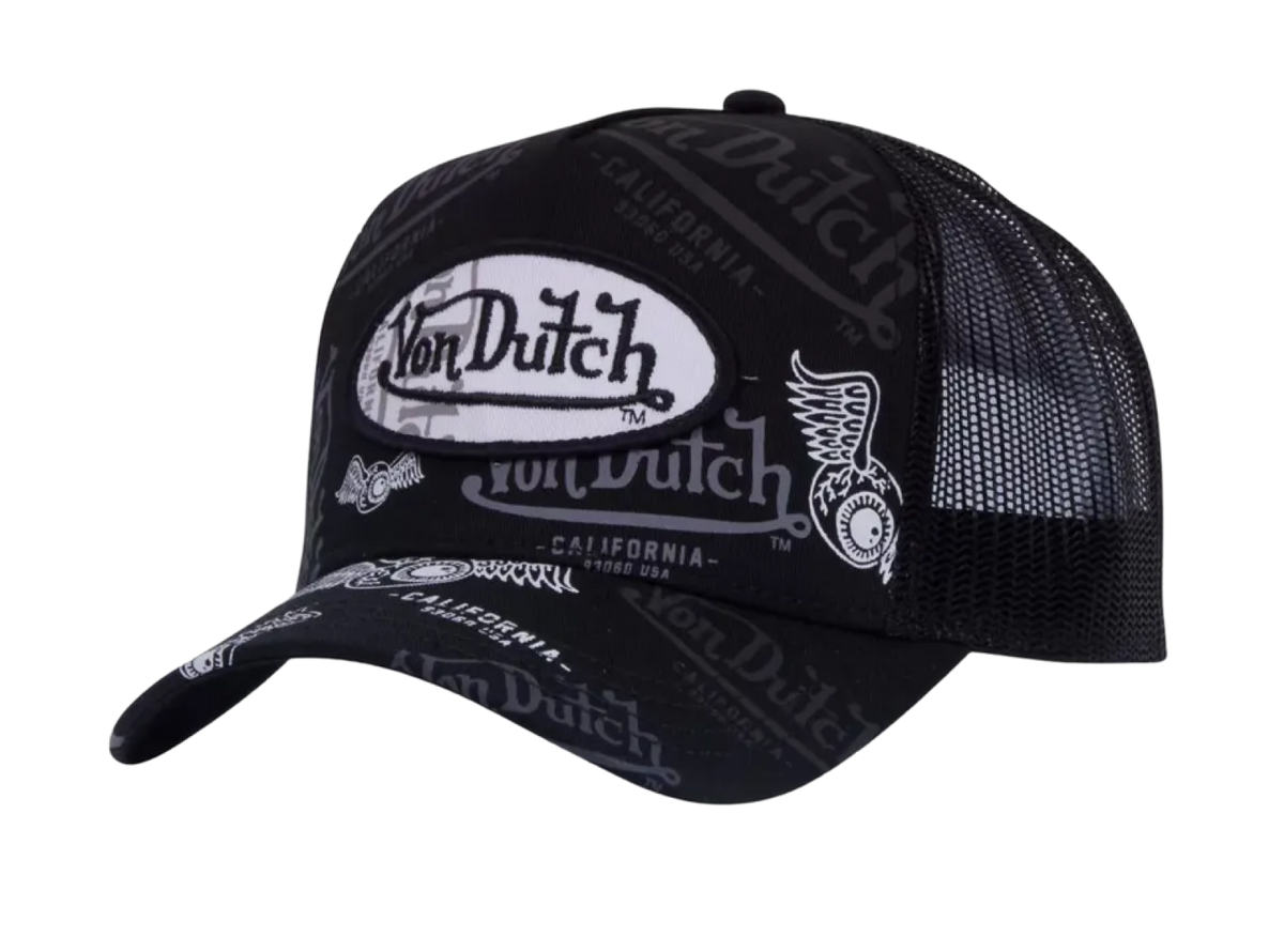 Von Dutch LE GRE Black Trucker Hat