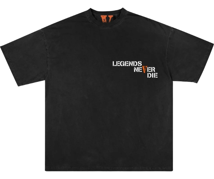 Vlone Juice WRLD 999 Legends Never Die Black T Shirt