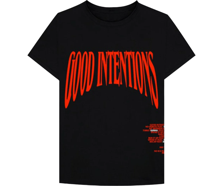 Vlone TW Good Intentions Tee Black