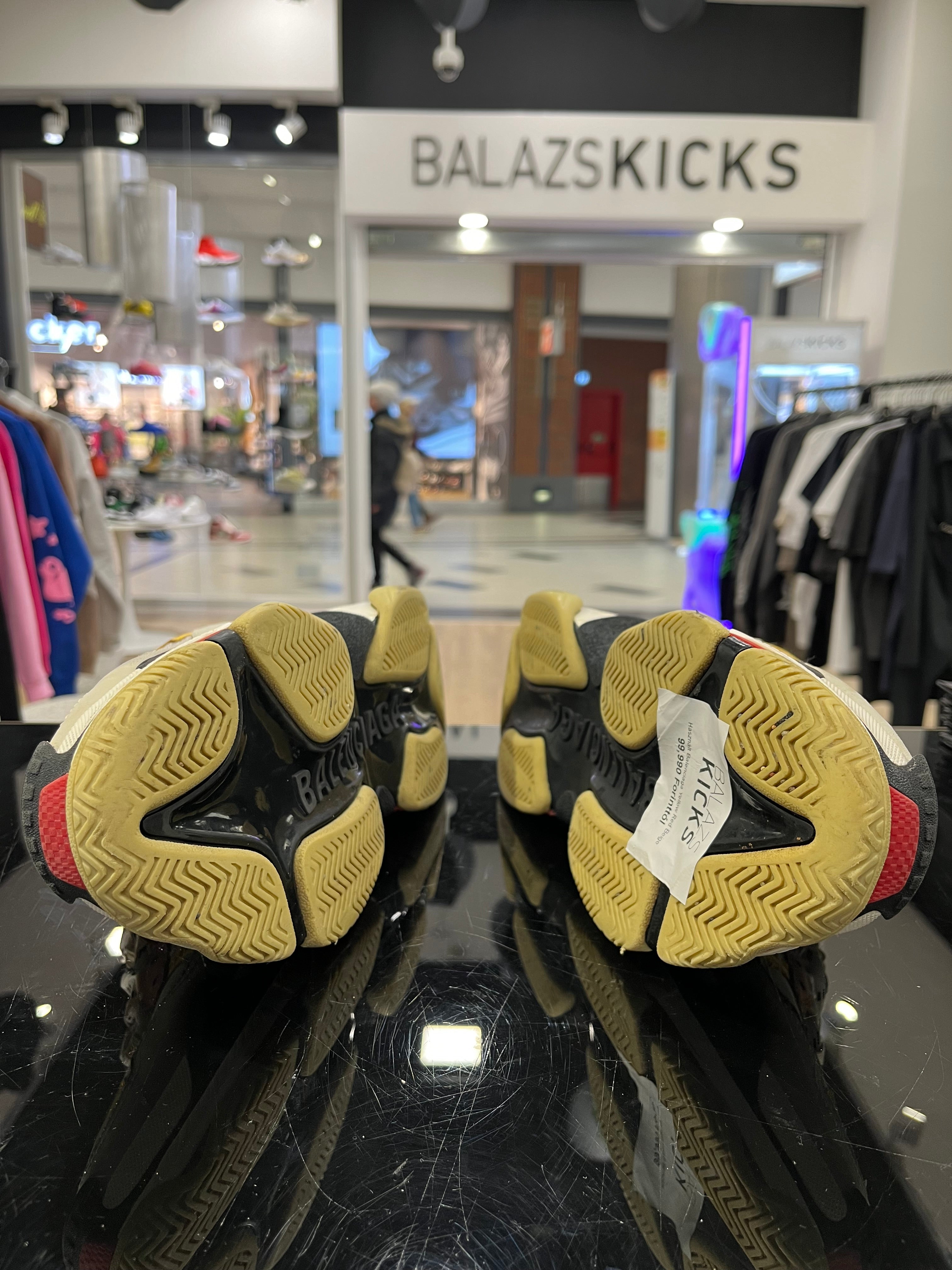 USED - Balenciaga Triple S Yellow Red Beige (38)