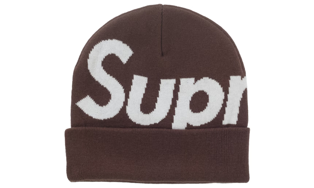 Supreme Big Logo Beanie FW25 Brown