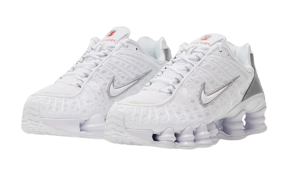 Nike Shox TL White Metallic Silver