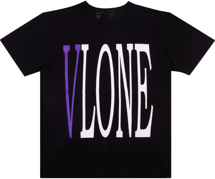 Vlone T-Shirt Black Purple