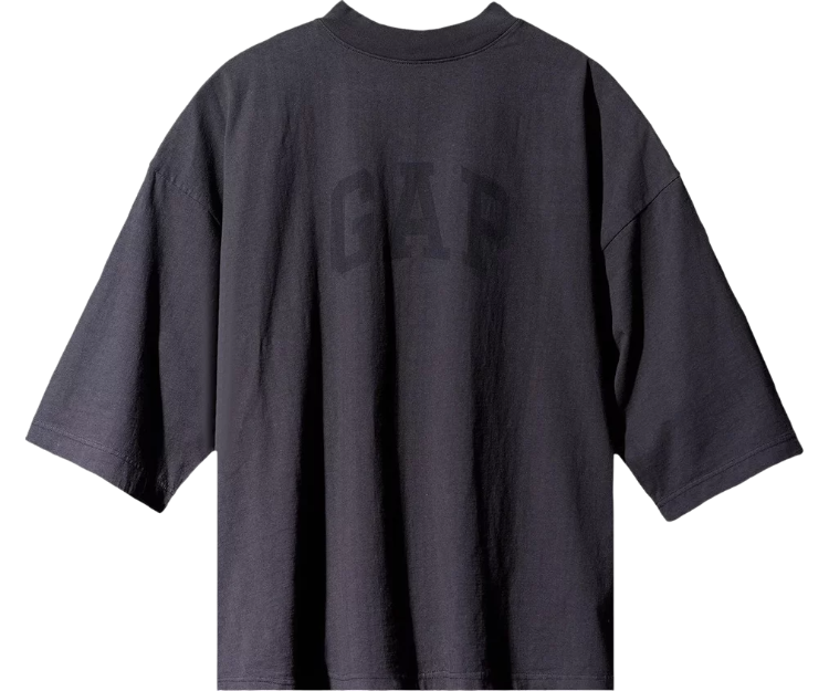 Tricou Yeezy Gap Engineered by Balenciaga Dove cu mânecă 3/4 negru