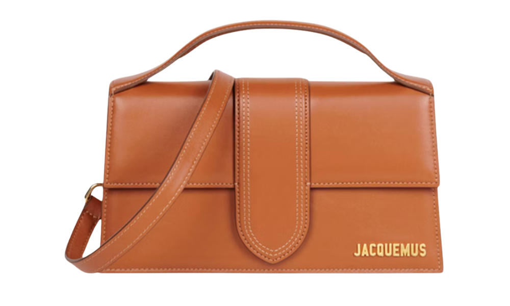 Jacquemus Le Grand Bambino Crossbody Flap Bag Light Brown