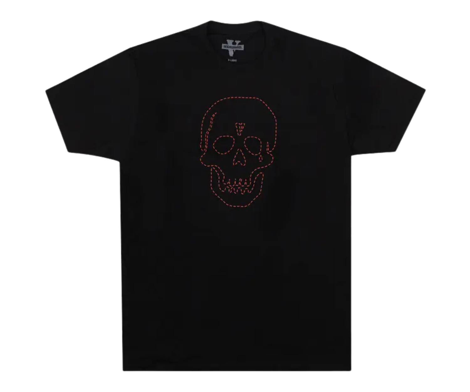 Vlone x Neighborhood Skull Short-Sleeve T-Shirt Black/Red