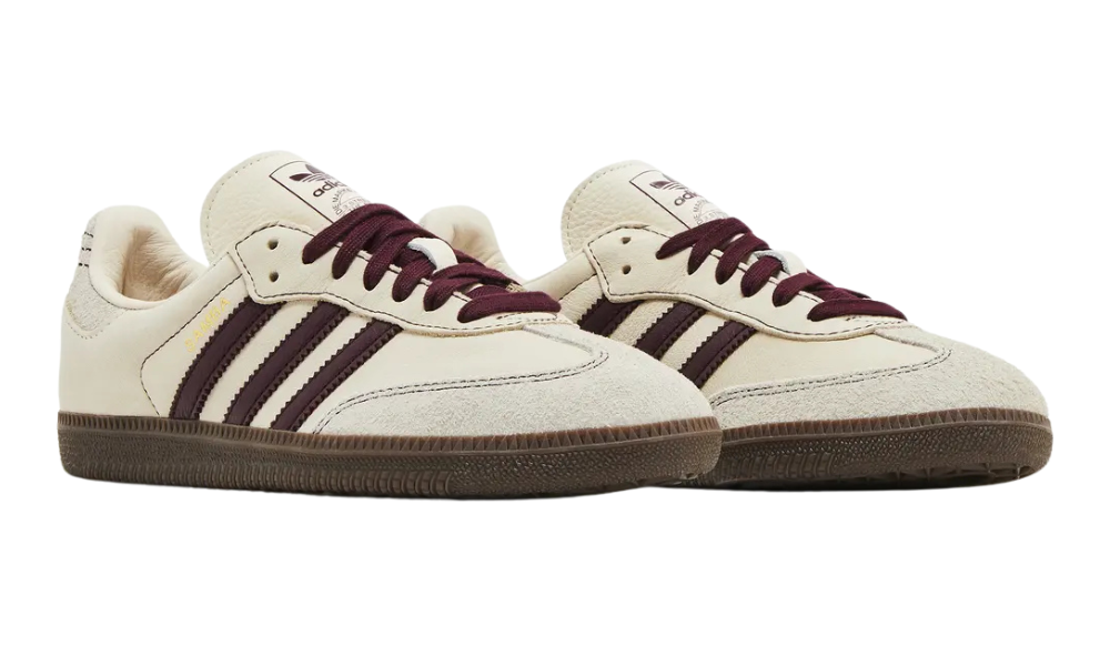 Adidas Wmns Samba OG „Wonder White Maroon”