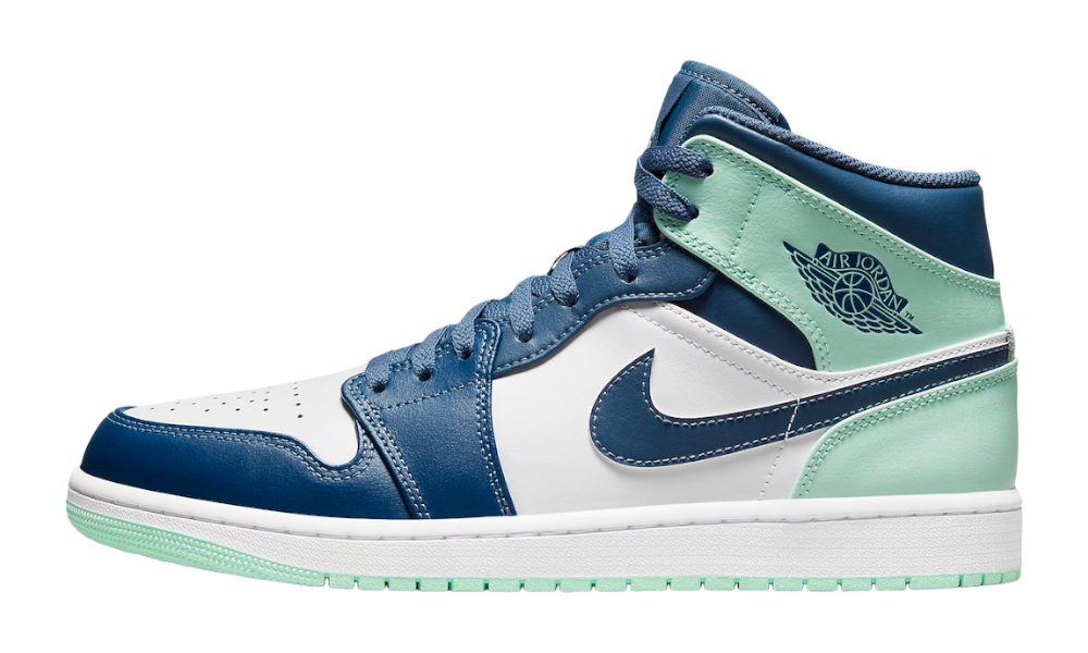 Air Jordan 1 Mid Mystic Navy Mint Foam display picture 1