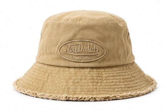 Von Dutch Bucket Hat Beige