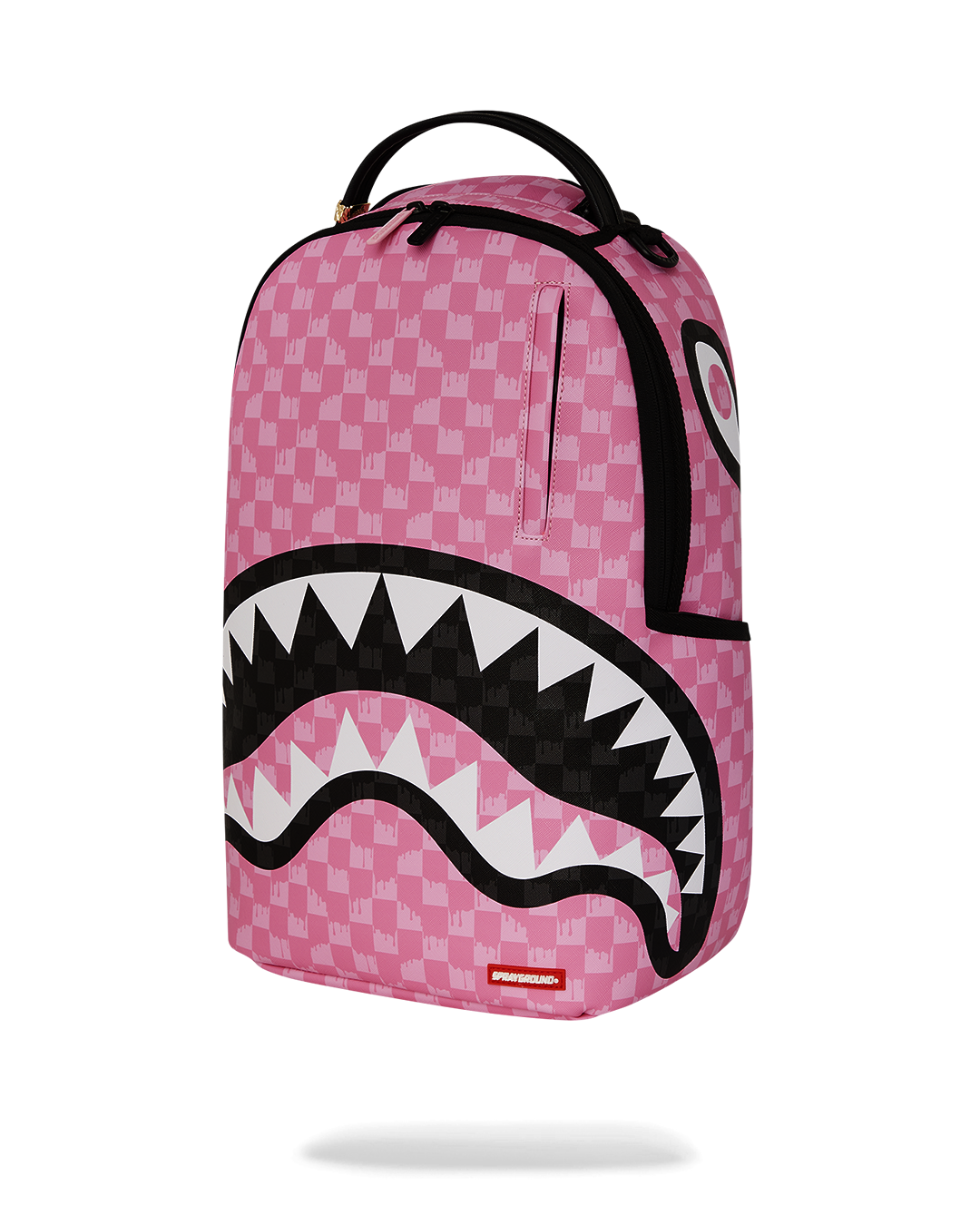 PINK AND BLACK DRIP CHECK DLXSV BACKPACK