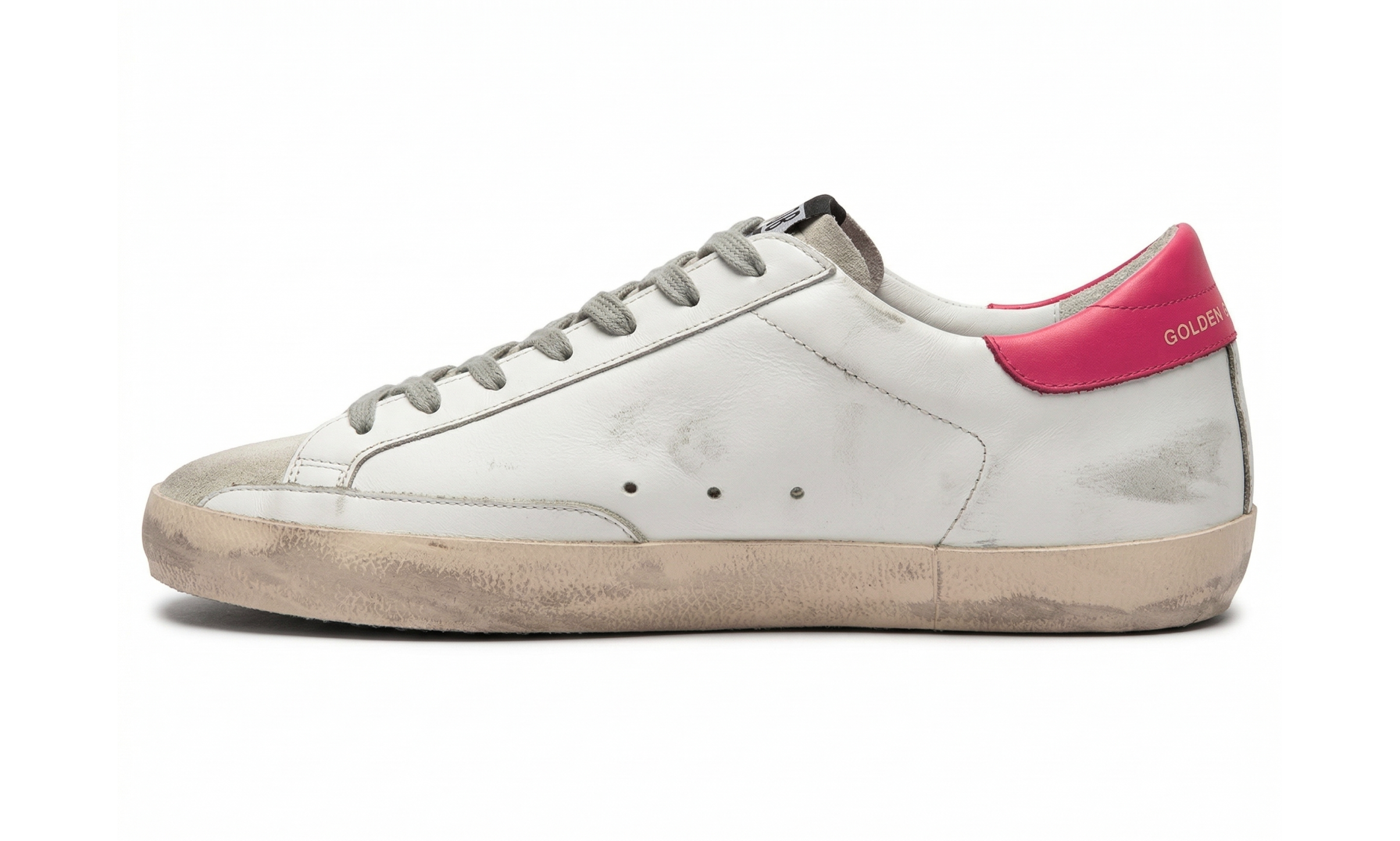 Golden Goose Superstar Pink Heel / Blue Star (Women’s)