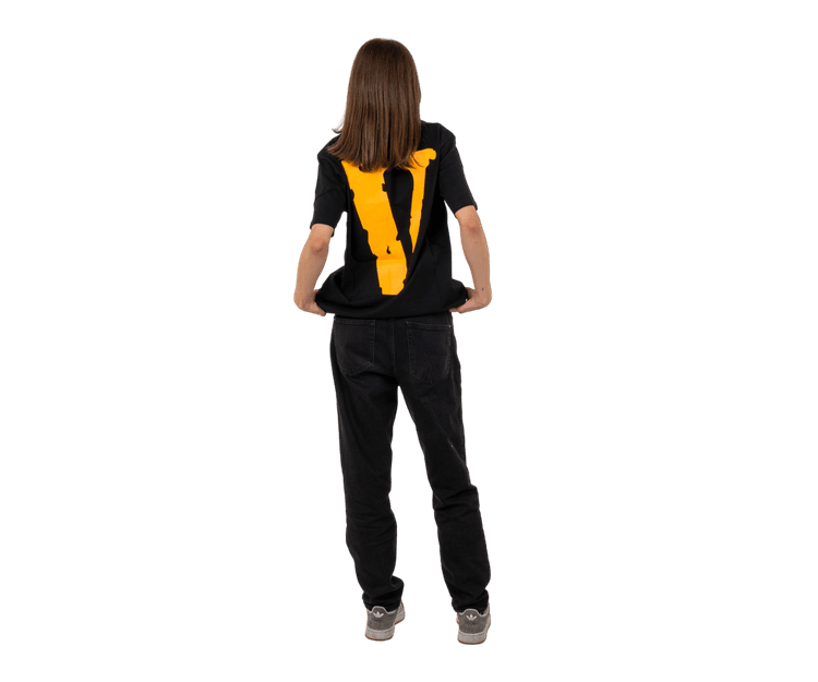 Vlone T-Shirt Black Yellow