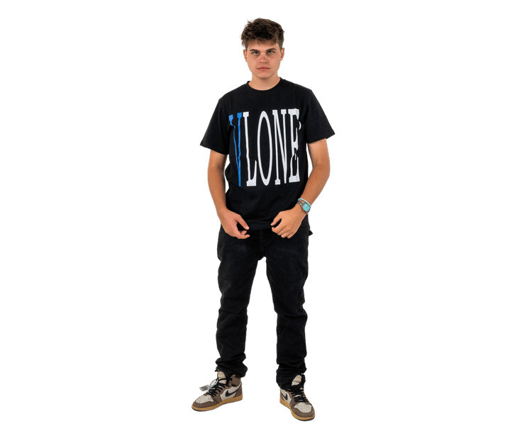 Vlone T-Shirt Black Blue