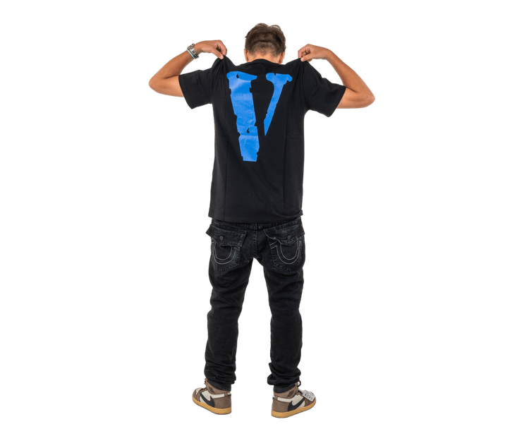 Vlone T-Shirt Black Blue